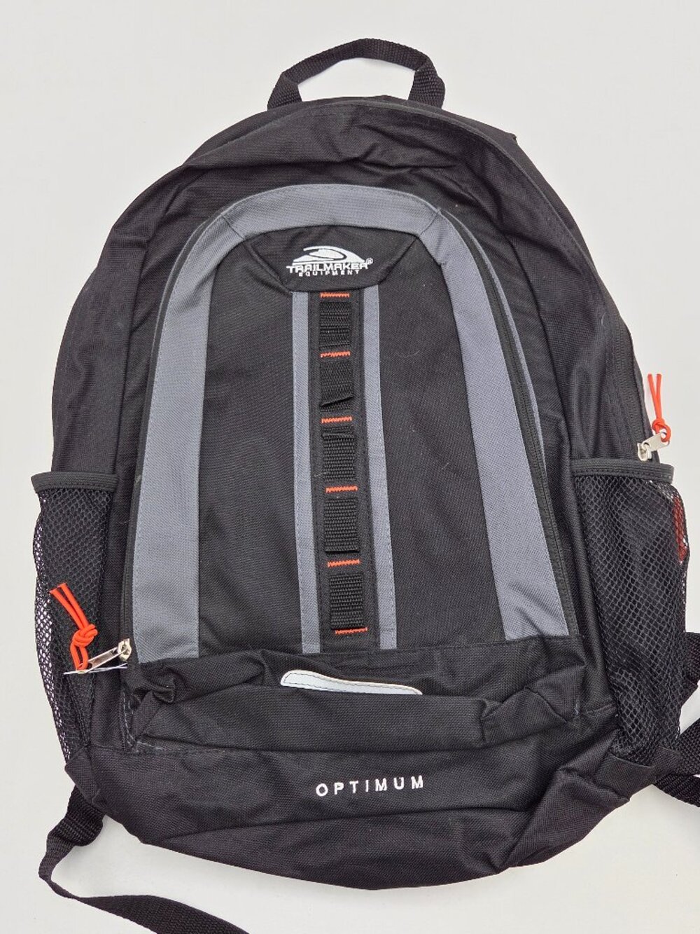 Trailmaker Equipment Optimum Backpack Large Black Gray School Travel Rucksack